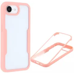 Phonesta Slim Protect 360 Vollschutzhülle Displayschutzfolie für Apple iPhone 17e/16e - Rosa