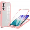 Phonesta Slim Protect 360 Vollschutzhülle Displayschutzfolie für Samsung Galaxy A16 - Rosa