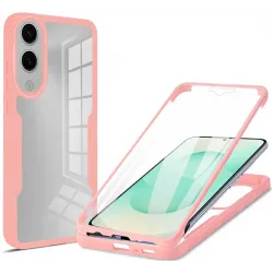 Phonesta Slim Protect 360 Vollschutzhülle Displayschutzfolie für Samsung Galaxy S25 Edge - Rosa
