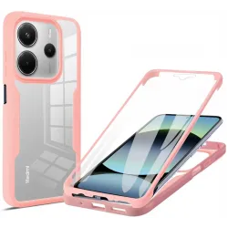 Phonesta Slim Protect 360 Vollschutzhülle Displayschutzfolie für Xiaomi Redmi Note 14 5G - Rosa