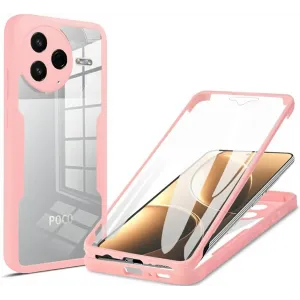 Phonesta Slim Protect 360 Vollschutzhülle Displayschutzfolie für Xiaomi Poco F7 Pro - Rosa