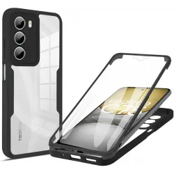 Phonesta Slim Protect 360 Vollschutzhülle Displayschutzfolie für Realme 14x / C75 - Schwarz