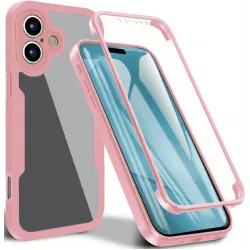 Phonesta Slim Protect 360 Vollschutzhülle Displayschutzfolie für Apple iPhone 17 - Rosa