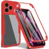 Phonesta Slim Protect 360 Vollschutzhülle Displayschutzfolie für Apple iPhone 17 Pro Max - Rot