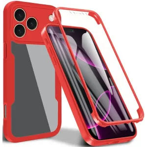 Phonesta Slim Protect 360 Vollschutzhülle Displayschutzfolie für Apple iPhone 17 Pro Max - Rot
