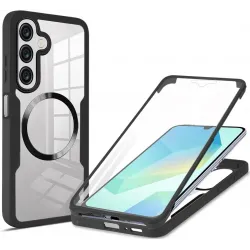 Phonesta Slim Protect 360 Vollschutzhülle Displayschutzfolie und MagSafe für Samsung Galaxy A17/A16 - Schwarz