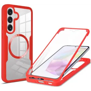 Phonesta Slim Protect 360 Vollschutzhülle Displayschutzfolie und MagSafe für Samsung Galaxy A36/A56 - Rot