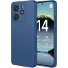 Phonesta Soft Silk Silikon Back Cover Hülle für Xiaomi Redmi Note 14 4G 164.8mm - Dunkelblau