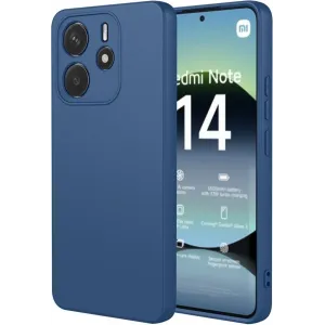 Phonesta Soft Silk Silikon Back Cover Hülle für Xiaomi Redmi Note 14 4G 164.8mm - Dunkelblau