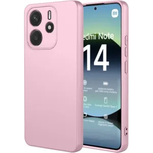 Phonesta Soft Silk Silikon Back Cover Hülle für Xiaomi Redmi Note 14 4G 164.8mm - Rosa