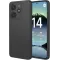 Phonesta Soft Silk Silikon Back Cover Hülle für Xiaomi Redmi Note 14 4G 164.8mm - Schwarz