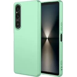 Phonesta Soft Silk Silikon Back Cover Hülle für Sony Xperia 1 VII - Matcha Grün