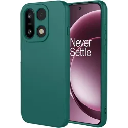 Phonesta Soft Silk Silikon Back Cover Hülle für OnePlus 15 - Dunkelgrün