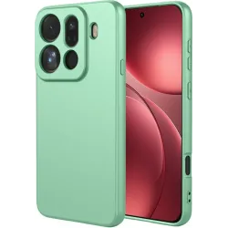 Phonesta Soft Silk Silikon Back Cover Hülle für Oppo Find X9 Pro - Matcha Grün