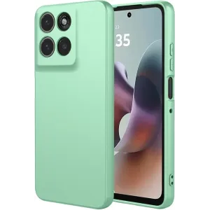 Phonesta Soft Silk Silikon Back Cover Hülle für Motorola Moto G56 - Matcha Grün