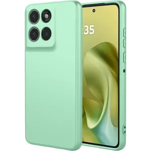 Phonesta Soft Silk Silikon Back Cover Hülle für Motorola Moto G86 - Matcha Grün