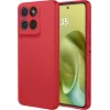 Phonesta Soft Silk Silikon Back Cover Hülle für Motorola Moto G86 - Rot
