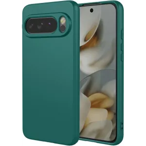 Phonesta Soft Silk Silikon Back Cover Hülle für Google Pixel 10 Pro XL - Dunkelgrün