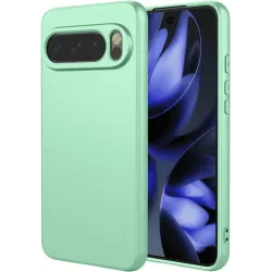 Phonesta Soft Silk Silikon Back Cover Hülle für Google Pixel 10 / 10 Pro - Matcha Grün
