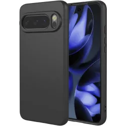 Phonesta Soft Silk Silikon Back Cover Hülle für Google Pixel 10 / 10 Pro - Schwarz