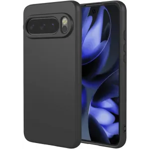 Phonesta Soft Silk Silikon Back Cover Hülle für Google Pixel 10 / 10 Pro - Schwarz