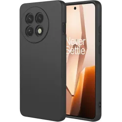 Phonesta Soft Silk Silikon Back Cover Hülle für OnePlus 13R - Schwarz