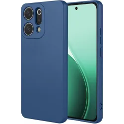 Phonesta Soft Silk Silikon Back Cover Hülle für Oppo Reno14 - Dunkelblau