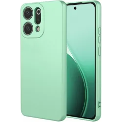 Phonesta Soft Silk Silikon Back Cover Hülle für Oppo Reno14 - Matcha Grün