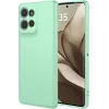 Phonesta Soft Silk Silikon Back Cover Hülle für Motorola Edge 50 - Matcha Grün 0