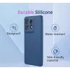 Phonesta Soft Silk Silikon Back Cover Hülle für Motorola Edge 50 Pro - Schwarz 5