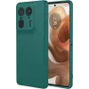 Phonesta Soft Silk Silikon Back Cover Hülle für Motorola Edge 50 Ultra - Dunkelgrün 0