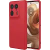 Phonesta Soft Silk Silikon Back Cover Hülle für Motorola Edge 50 Ultra - Rot 0