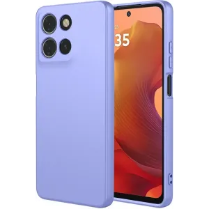 Phonesta Soft Silk Silikon Back Cover Hülle für Motorola Moto G17/G17 Power/G15/G15 Power - Lila