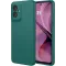 Phonesta Soft Silk Silikon Back Cover Hülle für Motorola Moto G55 - Dunkelgrün