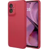 Phonesta Soft Silk Silikon Back Cover Hülle für Motorola Moto G55 - Rot 0