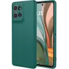 Phonesta Soft Silk Silikon Back Cover Hülle für Motorola Moto G75 - Dunkelgrün 0