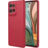 Phonesta Soft Silk Silikon Back Cover Hülle für Motorola Moto G75 - Rot 0