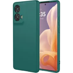 Phonesta Soft Silk Silikon Back Cover Hülle für Motorola Moto G85 - Dunkelgrün