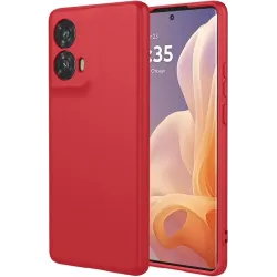 Phonesta Soft Silk Silikon Back Cover Hülle für Motorola Moto G85 - Rot
