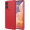 Phonesta Soft Silk Silikon Back Cover Hülle für Motorola Moto G85 - Rot