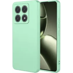 Phonesta Soft Silk Silikon Back Cover Hülle für Xiaomi 14T - Matcha Grün
