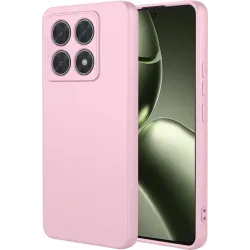 Phonesta Soft Silk Silikon Back Cover Hülle für Xiaomi 14T - Rosa