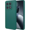 Phonesta Soft Silk Silikon Back Cover Hülle für Xiaomi 14T Pro - Dunkelgrün