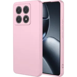 Phonesta Soft Silk Silikon Back Cover Hülle für Xiaomi 14T Pro - Rosa