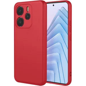 Phonesta Soft Silk Silikon Back Cover Hülle für Xiaomi Redmi Note 14 5G - Rot