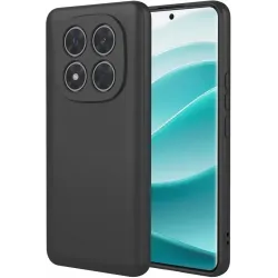Phonesta Soft Silk Silikon Back Cover Hülle für Xiaomi Redmi Note 14 Pro 5G / Xiaomi Poco X7 - Schwarz