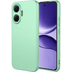 Phonesta Soft Silk Silikon Back Cover Hülle für Xiaomi Poco F7 - Matcha Grün
