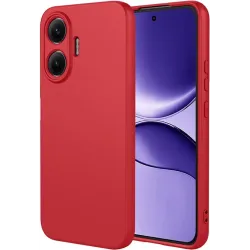 Phonesta Soft Silk Silikon Back Cover Hülle für Xiaomi Poco F7 - Rot