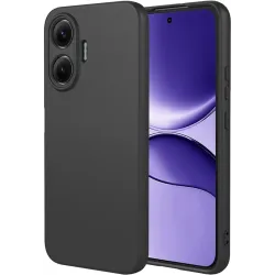 Phonesta Soft Silk Silikon Back Cover Hülle für Xiaomi Poco F7 - Schwarz