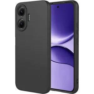 Phonesta Soft Silk Silikon Back Cover Hülle für Xiaomi Poco F7 - Schwarz